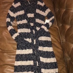Free People Long Sweater Cardigan